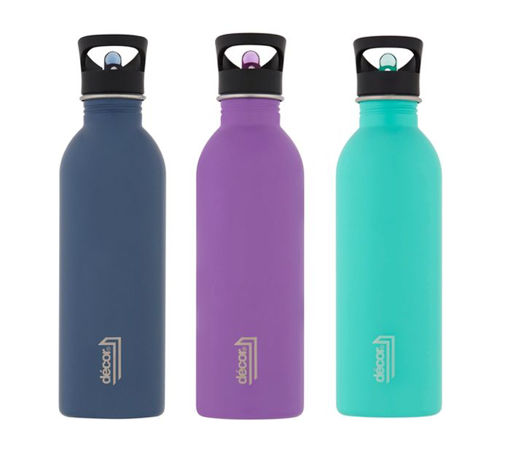Picture of DECOR SNAP N SEAL STRAW CAP STAINLESS STEEL BOTTLES 1L